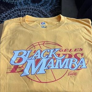 Brand new Majestic Gold Cotton 100% sz 7xl verify rare Kobe Bryant T-shirt